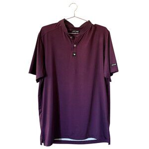 Bad Birdie Mens Polo Golf Purple Athletic Size Large